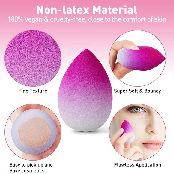 Gradient color beauty blender set - Picture 2 of 9